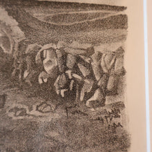Load image into Gallery viewer, 1930s Original Lithograph by Arthur Robert Laird (1881 - 1958) Entitled "Stacking Kelp, Arran). FRAMED
