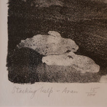 Load image into Gallery viewer, 1930s Original Lithograph by Arthur Robert Laird (1881 - 1958) Entitled "Stacking Kelp, Arran). FRAMED
