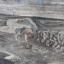 Load image into Gallery viewer, 1930s Original Lithograph by Arthur Robert Laird (1881 - 1958) Entitled "Stacking Kelp, Arran). FRAMED
