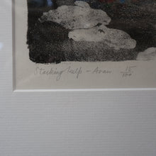 Load image into Gallery viewer, 1930s Original Lithograph by Arthur Robert Laird (1881 - 1958) Entitled "Stacking Kelp, Arran). FRAMED
