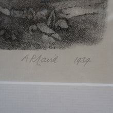 Load image into Gallery viewer, 1930s Original Lithograph by Arthur Robert Laird (1881 - 1958) Entitled "Stacking Kelp, Arran). FRAMED

