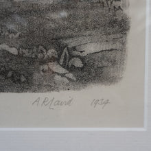 Load image into Gallery viewer, 1930s Original Lithograph by Arthur Robert Laird (1881 - 1958) Entitled "Stacking Kelp, Arran). FRAMED

