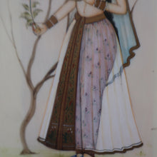 Load image into Gallery viewer, INDIAN ART: Vintage PAIR of Indian Miniature Watercolours Featuring a Gentleman and a Lady
