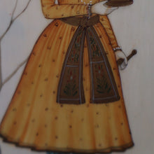 Load image into Gallery viewer, INDIAN ART: Vintage PAIR of Indian Miniature Watercolours Featuring a Gentleman and a Lady
