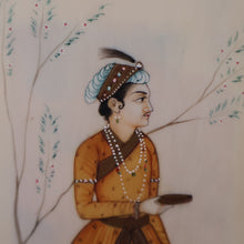 Load image into Gallery viewer, INDIAN ART: Vintage PAIR of Indian Miniature Watercolours Featuring a Gentleman and a Lady
