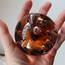 Load image into Gallery viewer, EARLY 1972 Caithness Paperweight SUNFLOWER. Designed by Colin Terris. Limited edition 500
