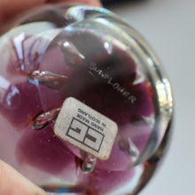 Load image into Gallery viewer, EARLY 1972 Caithness Paperweight SUNFLOWER. Designed by Colin Terris. Limited edition 500
