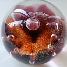 Load image into Gallery viewer, EARLY 1972 Caithness Paperweight SUNFLOWER. Designed by Colin Terris. Limited edition 500
