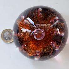 Load image into Gallery viewer, EARLY 1972 Caithness Paperweight SUNFLOWER. Designed by Colin Terris. Limited edition 500
