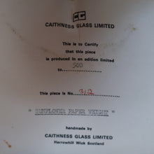 Load image into Gallery viewer, EARLY 1972 Caithness Paperweight SUNFLOWER. Designed by Colin Terris. Limited edition 500
