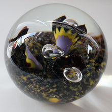 Load image into Gallery viewer, EARLY 1972 Caithness Paperweight TROPICANA (Purple). Designed by Peter Holmes. Limited edition 500
