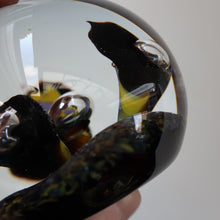 Load image into Gallery viewer, EARLY 1972 Caithness Paperweight TROPICANA (Purple). Designed by Peter Holmes. Limited edition 500
