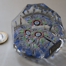 Load image into Gallery viewer, 1973 WHITEFRIARS GLASS Paperweight. Concentric Rings of Millefiori Canes; with Faceted Surfaces. In Original Presentation Box
