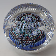 Load image into Gallery viewer, 1972 WHITEFRIARS GLASS Paperweight. Concentric Rings of Millefiori Canes; with Faceted Surfaces. In Original Presentation Box 
