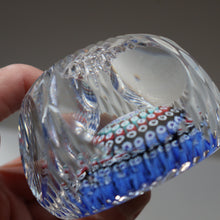 Load image into Gallery viewer, 1972 WHITEFRIARS GLASS Paperweight. Concentric Rings of Millefiori Canes; with Faceted Surfaces. In Original Presentation Box 
