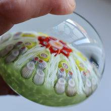 Load image into Gallery viewer, Pastel Colours. Scottish Strathearn Millefiori Canes and Latticino Eight Spoke Paperweight
