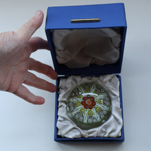 Load image into Gallery viewer, Pastel Colours. Scottish Strathearn Millefiori Canes and Latticino Eight Spoke Paperweight
