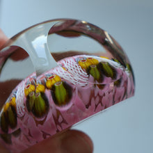 Load image into Gallery viewer, RARE 1970s Scottish STRATHEARN Paperweight with Facets and Millefiori Canes. Original Box
