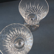 Load image into Gallery viewer, EDINBURGH CRYSTAL. PAIR of WATER Glasses. Appin Pattern. 5 inches

