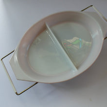 Load image into Gallery viewer, Pyrex Casserole Dish and Stand Pink Daisy 1950s Original Box

