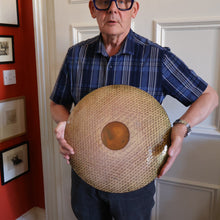 Load image into Gallery viewer, ARRAN INTEREST. Very Large Abstract Enamel Copper Dish by Ann Robin Banks (1931 - 2007). 15 1/2 inches
