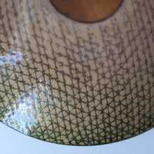 Load image into Gallery viewer, ARRAN INTEREST. Very Large Abstract Enamel Copper Dish by Ann Robin Banks (1931 - 2007). 15 1/2 inches
