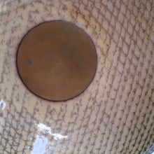 Load image into Gallery viewer, ARRAN INTEREST. Very Large Abstract Enamel Copper Dish by Ann Robin Banks (1931 - 2007). 15 1/2 inches
