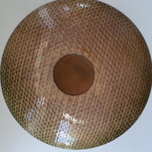 Load image into Gallery viewer, ARRAN INTEREST. Very Large Abstract Enamel Copper Dish by Ann Robin Banks (1931 - 2007). 15 1/2 inches
