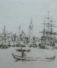 Load image into Gallery viewer, SCOTTISH ART: &quot;La Giudecca&quot; from the First Venice Set (1925) by James McBey (1883 - 1959). Signed in Ink
