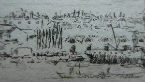 SCOTTISH ART: "La Giudecca" from the First Venice Set (1925) by James McBey (1883 - 1959). Signed in Ink