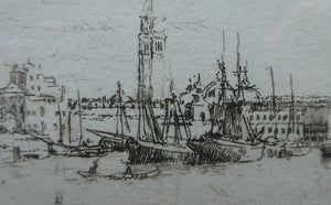 SCOTTISH ART: "La Giudecca" from the First Venice Set (1925) by James McBey (1883 - 1959). Signed in Ink