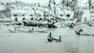 SCOTTISH ART: "La Giudecca" from the First Venice Set (1925) by James McBey (1883 - 1959). Signed in Ink