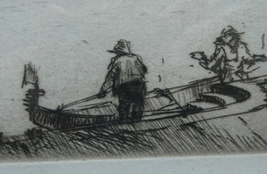 SCOTTISH ART: "La Giudecca" from the First Venice Set (1925) by James McBey (1883 - 1959). Signed in Ink