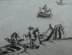 SCOTTISH ART: "La Giudecca" from the First Venice Set (1925) by James McBey (1883 - 1959). Signed in Ink