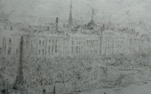 Load image into Gallery viewer, ORIGINAL ETCHING: William Lionel Wyllie (1851 – 1931)  IMAGINARY W.L. BRIDGE with St Paul&#39;s in the Distance
