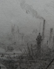 Load image into Gallery viewer, ORIGINAL ETCHING: William Lionel Wyllie (1851 – 1931)  IMAGINARY W.L. BRIDGE with St Paul&#39;s in the Distance
