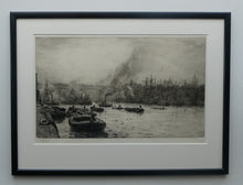 Load image into Gallery viewer, ORIGINAL ETCHING: William Lionel Wyllie (1851 – 1931) NEWCASTLE-UPON-TYNE Pencil Signed
