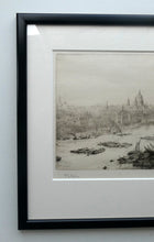 Load image into Gallery viewer, ORIGINAL ETCHING: William Lionel Wyllie (1851 – 1931)  THE CITY OF LONDON with St Paul&#39;s in the Distance
