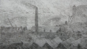 ORIGINAL ETCHING: William Lionel Wyllie (1851 – 1931)  THE CITY OF LONDON with St Paul's in the Distance