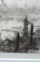 Load image into Gallery viewer, ORIGINAL ETCHING: William Lionel Wyllie (1851 – 1931)  THE CITY OF LONDON with St Paul&#39;s in the Distance
