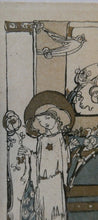 Load image into Gallery viewer, SCOTTISH ART. JESSIE M. KING. Original Bookplate / Lithograph for Fred JM Christie (c 1906)
