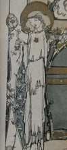 Load image into Gallery viewer, SCOTTISH ART. JESSIE M. KING. Original Bookplate / Lithograph for Fred JM Christie (c 1906)
