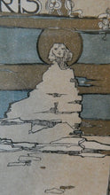 Load image into Gallery viewer, SCOTTISH ART. JESSIE M. KING. Original Bookplate / Lithograph for Fred JM Christie (c 1906)
