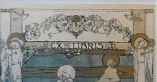 Load image into Gallery viewer, SCOTTISH ART. JESSIE M. KING. Original Bookplate / Lithograph for Fred JM Christie (c 1906)
