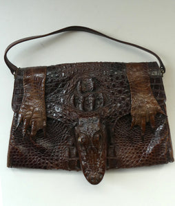 Crocodile purse with head hotsell