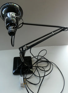 1950s Type 1227 BLACK Anglepoise Lamp by Herbert Terry & Sons, Redditch. REWIRED