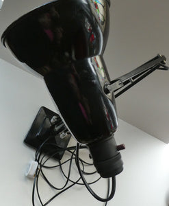 1950s Type 1227 BLACK Anglepoise Lamp by Herbert Terry & Sons, Redditch. REWIRED