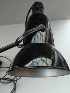 1950s Type 1227 BLACK Anglepoise Lamp by Herbert Terry & Sons, Redditch. REWIRED