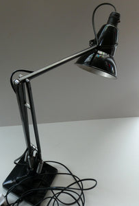 1950s Type 1227 BLACK Anglepoise Lamp by Herbert Terry & Sons, Redditch. REWIRED