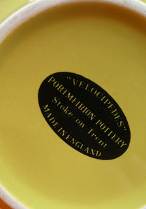 Rare Vintage 1970s VELOCIPEDES Series Portmeirion Large Mug. Rarer Lime Green Colour